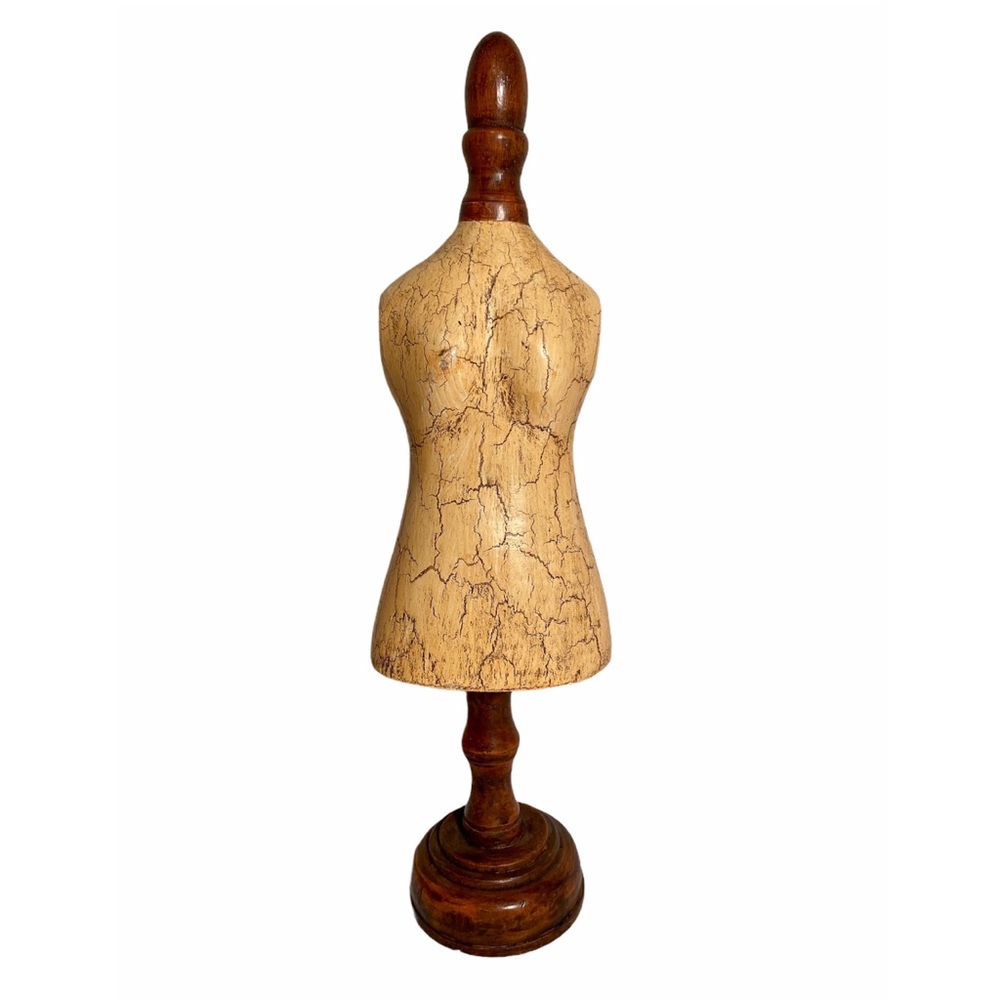 Rustic Decorative Bust Necklace Jewelry Display